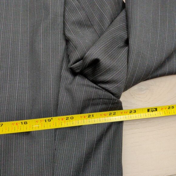 Loro Piana Joseph Abboud Blazer Sport Jacket Mens 44R Super 130's Wool Black - Picture 10 of 16